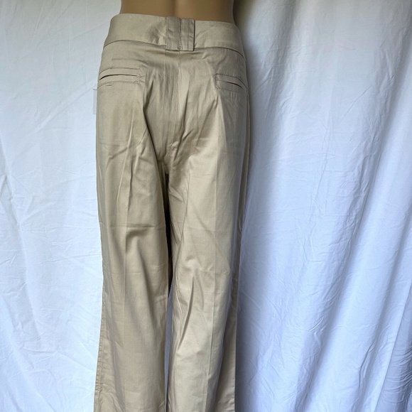 NWT Larry Levine Straight Leg Khaki Pants New Stone | Size 14 - Picture 6 of 13